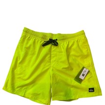 Quiksilver Men Or Everyday Volley 17&quot; Board Shorts Swim Trunk Neon Yello... - $22.28