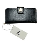 Jessica Moore Textured Wallet Black Zip Around  JM-388BLT - $25.34 CAD
