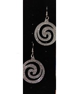 Earrings-Resin silver glittery earrings-$4-FREE SHIPPING - £3.12 GBP