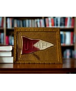 Utah University College Pennant Tobacco Leather Premium Insert C 1910&#39;s - $18.58