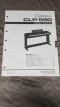 GENUINE YAMAHA CLAVINOVA CLP-550 SERVICE MANUAL WITH SCHEMATICS - £10.93 GBP