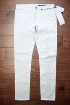 Armani Exchange A|X $180 J27 Men&#39;s Skinny Biker Stretch Cotton White Jeans 31 - £52.15 GBP