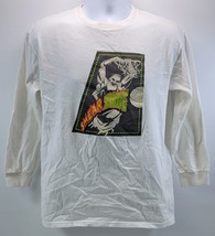 L) Vintage Kids Reebok Smear Zone Basketball Graphic Long Sleeve T-Shirt XL - $9.89