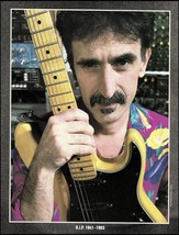 R.I.P. Frank Zappa 1941-1993 pin-up photo w/vintage Fender Stratocaster guitar - £3.30 GBP