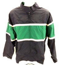 Eddie Bauer Full Zip Wind Breaker Jacket Mens L Coat LS Blue Green Mesh Lined - £14.21 GBP