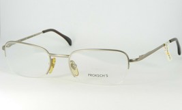 PROKSCH&#39;S M64-18 SILVER CHAMPAGNE EYEGLASSES GLASSES FRAME 50-19-130mm I... - $67.51