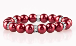 Paparazzi Exquisitely Elite Red Bracelet - New - £3.52 GBP