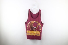 Vintage 90s Harley Davidson Mens XL Thrashed Spell Out Eagle Tank Top T-Shirt - £55.35 GBP