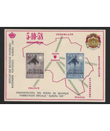 BELGICA - PRUEBA DE LUJO. Domfil nº 957-17/18 nueva con defectos al dorso - $3.00