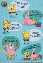 SpongeBob Nickelodeon Greeting Card Birthday  - £3.10 GBP