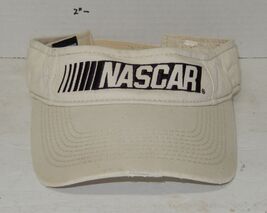 NASCAR Adjustable Hat Cap Visor White Black - $19.75