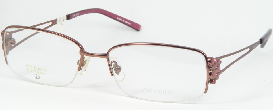 SHISEIDO SH-2237 3 MAUVE EYEGLASSES GLASSES TITANIUM FRAME 54-17-140mm J... - $96.17