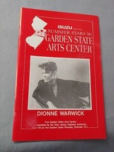 Dionne Warwick Garden State Arts Center NJ Aug 25 1986 Concert program - £5.39 GBP