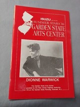 Dionne Warwick Garden State Arts Center NJ Aug 25 1986 Concert program - £5.27 GBP