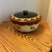 Southwestern Chili Peppers Stoneware Serving Bowl; By Main Ingredients W... - $20.00