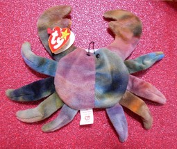 Ty &quot;Claude the Crab&quot; Beanie Baby Unique Color, Rare w/Tag Errors, Old Vintage HK - £5,187.78 GBP