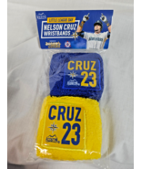 Seattle Junior Mariners Little League Day Nelson Cruz 23 Wristbands Aqua... - $13.65 CAD