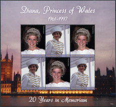 Papua New Guinea. 2017. Diana - Princess of Wales 1961-1997 (MNH **) M/S - $14.34