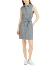 Tommy Hilfiger Women&#39;s Sleeveless Mini Gingham Shirtdress Size 10, 14 NWT - £43.24 GBP