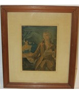 Vintage David Berger Framed Color Lithograph - £7.85 GBP