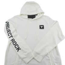 Under Armour UA Project Rock Terry Hoodie Mens Size Medium Ivory NEW 137... - £38.07 GBP