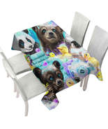 Cute Bears and Ducks Bath Scrub a Dub Cubs Tablecloth - $704.94 MXN+