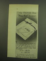 1949 Mosse-Linen Mine Host Towel Advertisement - $18.49