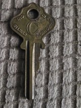 Vtg 2.25&quot; Brass Curtis Ind Big C Cleveland Ohio I N 3 Replacement Key U S A.  - £6.30 GBP