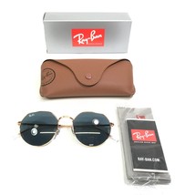 Ray-Ban Sonnenbrille Rb3565 Jack 9202/R5 Gold Rund Rahmen mit Blauer Linsen - £100.00 GBP