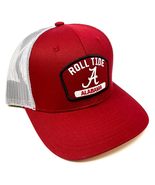 University of Alabama Crimson Tide Roll Tide Patch Logo Flat Bill Mesh T... - $28.37