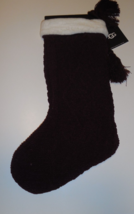 Koolaburra By Ugg Lita Christmas Holiday Stocking Cabernet Wine Knit New - $32.66