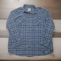 5.11 Tactical Flannel Shirt Womens Size Large Blue Plaid Long Sleeve But... - $25.73