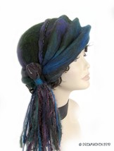 &quot;Azure&quot; - Art for Your Head by DreamWoven - Handmade Art Hat - £231.77 GBP