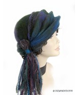 &quot;Azure&quot; - Art for Your Head by DreamWoven - Handmade Art Hat - £230.52 GBP