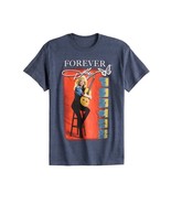 Forever Dolly Parton T Shirt Heather Blue  Graphic Tee  Size Large Pull ... - $368.94 MXN