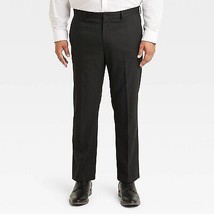 Men&#39;S Standard Fit Suit Pants - Black 36X30 - £23.44 GBP