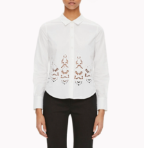 THEORY Womens Classic Shirt Weylend E Solid White Size L H0404527 - £65.24 GBP