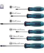 VESSEL MEGADORA Screwdriver Set 6pcs. 9006PB - $989.81 MXN