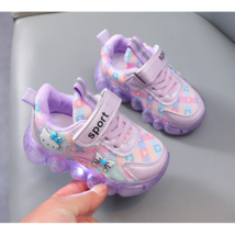 Hello Kitty Girls Led Lights Sneakers Toddler Sport Shoes Kids Luminous ... - $23.99