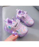 Hello Kitty Girls Led Lights Sneakers Toddler Sport Shoes Kids Luminous ... - £18.86 GBP