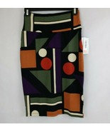 NWT LuLaRoe Cassie Pencil Skirt Black With Multi-Colored Shapes Design S... - $21.55 CAD