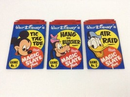 Walt Disney Magic Slate Lot Pens Mickey Goofy Donald Duck Games Vintage 1952 Toy - $49.45