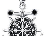 Graduation Gift, Anchor Necklace for Men Sterling Silver Compass Necklac... - £33.39 GBP