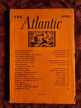 ATLANTIC Magazine April 1933 Edith Wharton Don Knowlton Bill Adams Nora Waln - £12.94 GBP