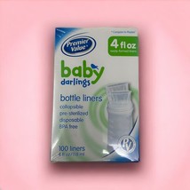 Premier Value Baby Darlings Bottle Liners Drop Ins 4oz, 100ct Compare to Playtex - $14.30