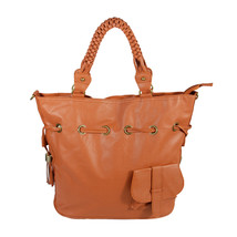 [Romantic Trip]Tan Purse Shoulder Bag Tote Bag w/Tassels - £17.58 GBP