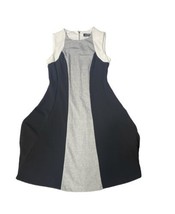 DKNY Womens Colorblock Bodycon Dress Size Medium Color Grey/Black - £49.74 GBP