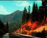 Stevens Pass Highway In Autumn Washington WA UNP Chrome Postcard - $3.91