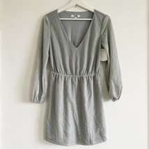Bb Dakota Steve Madden Lana Metallic Long Sleeve Mini Dress XS New Snags - £14.93 GBP
