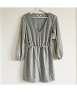 Bb Dakota Steve Madden Lana Metallic Long Sleeve Mini Dress XS New Snags - $26.04 CAD